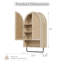Armoire de salle de bain murale, armoire à pharmacie moderne avec tablette en bois réglable-619522926