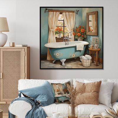 «Bath Vintage Charm II», reproduction sur toile