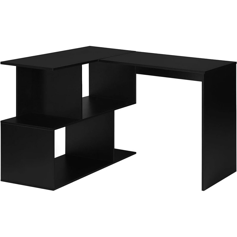 L-Shaped Computer Desk, Black