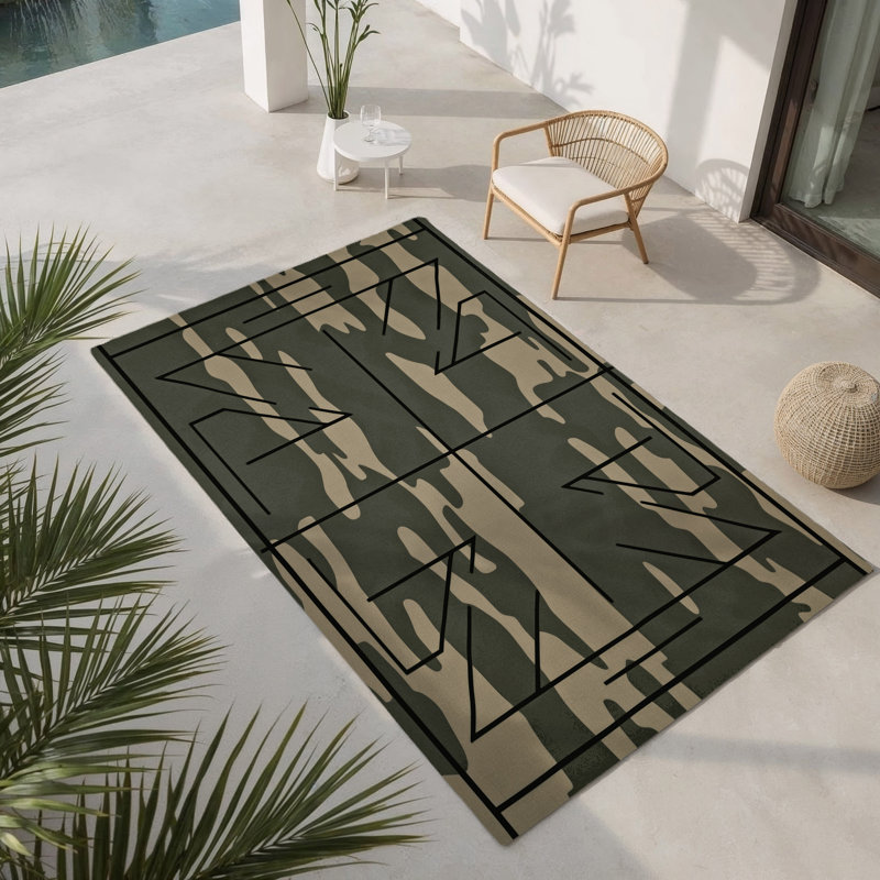 Tapis intérieur et extérieur Spire Angles, Rectangle 1 pi 6 po x 2 pi 6 po