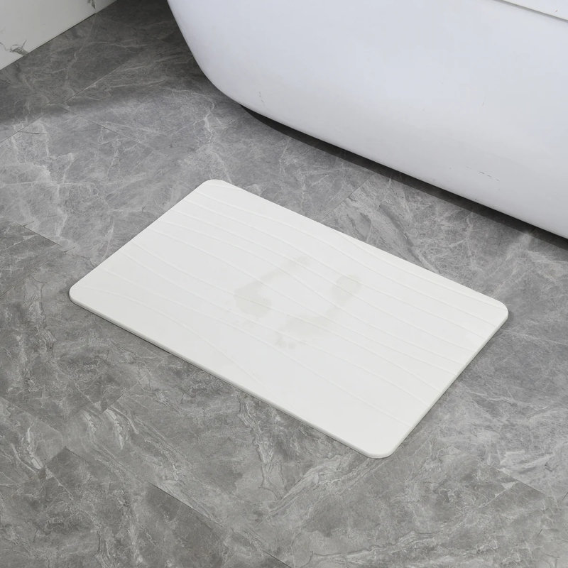 Tapis de salle de bain en pierre Diatomaceous Earth