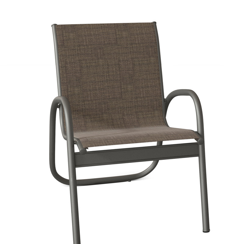 Fauteuil de patio Gardenella, Moka Sunbrella®, Graphite texturé