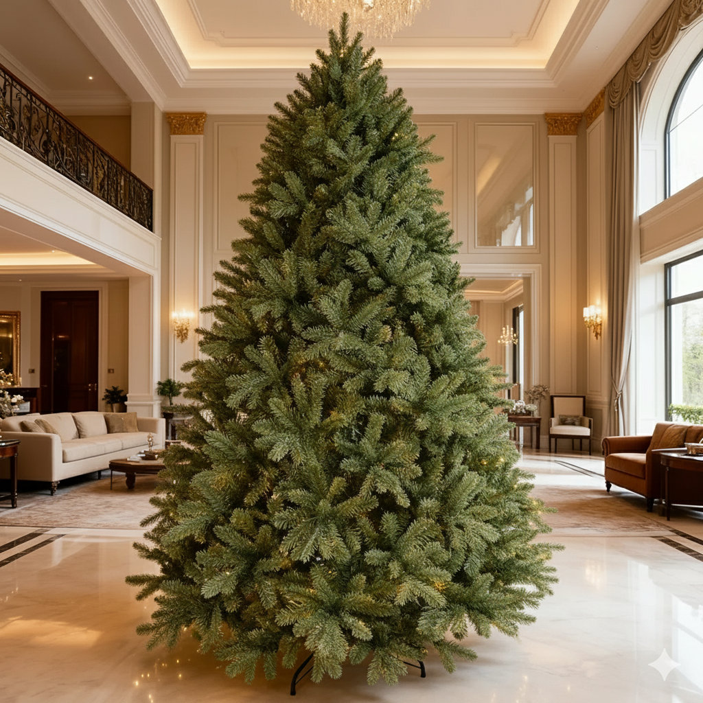 Pre-Lit Christmas Tree, 7.5' H