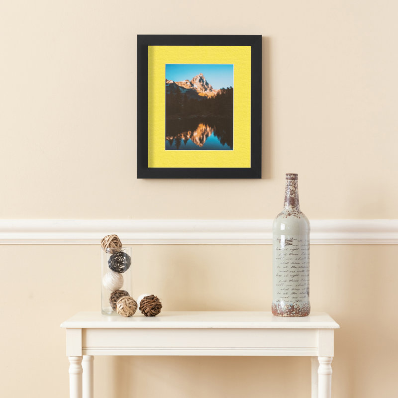 Matte Picture Frame with Mat, Canary