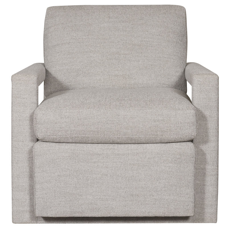 Thom Filicia Home Swivel Armchair, Tuck Linen