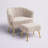 Latonia Upholstered Barrel Chair with Ottoman-1928382067