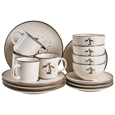 Stoneware Dinnerware Set 16 Piece - Service for 4