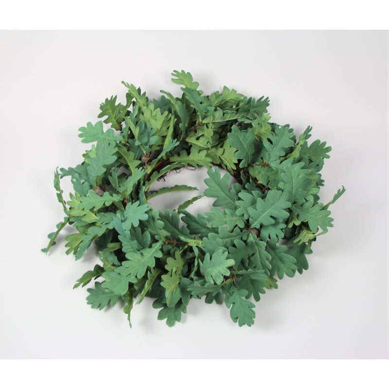 Faux Oak Foam 55cm Wreath