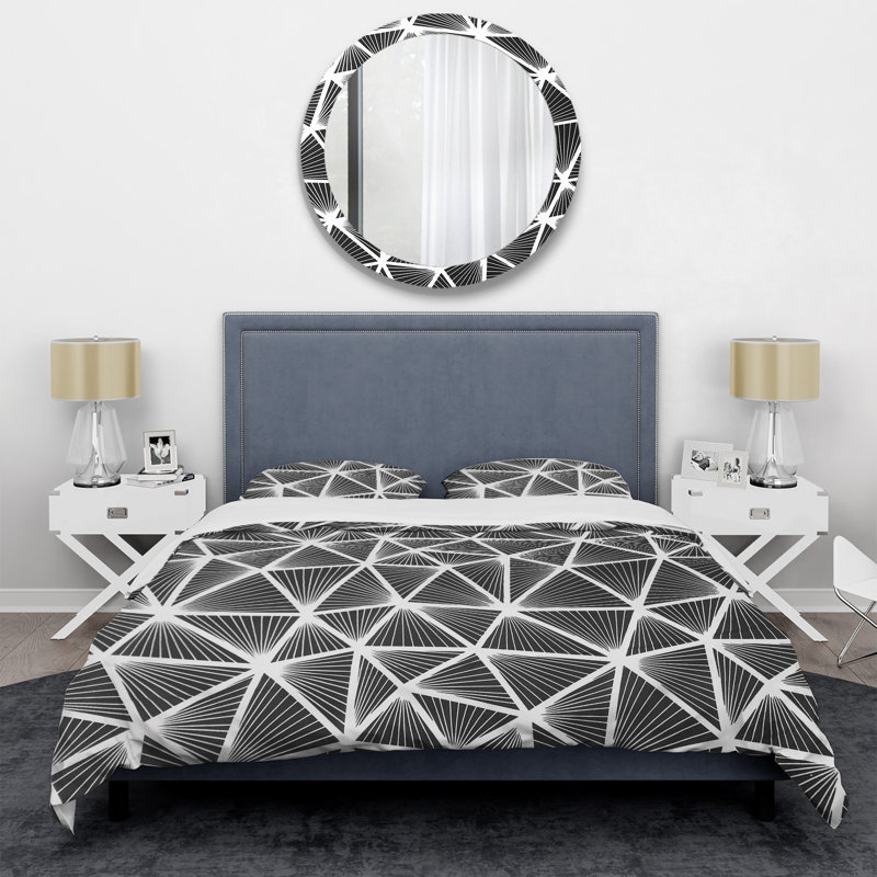 Ensemble de housse de couette Modern, Housse simple + 1 taie décorative