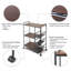 Étagère de boulanger standard Ryle Steel compatible avec les micro-ondes