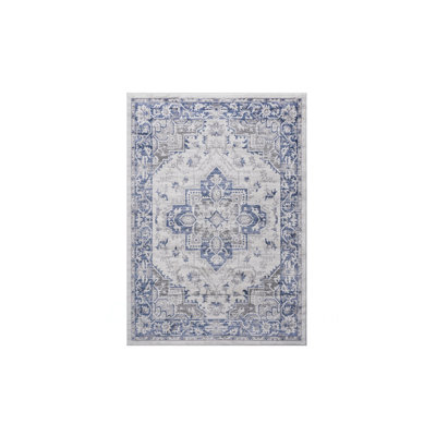 Collection 5X7 Oriental Non-Shedding Living Room Bedroom Dining Home Office Stylish And Stain Resistant Area Rug