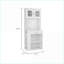 Garde-manger blanc, 8 tiroirs et 1 tablette avec comptoir pour micro-ondes | H 66,9 po x l 27,5 po x P 13,7 po | Panneau de particules | Finition lisse