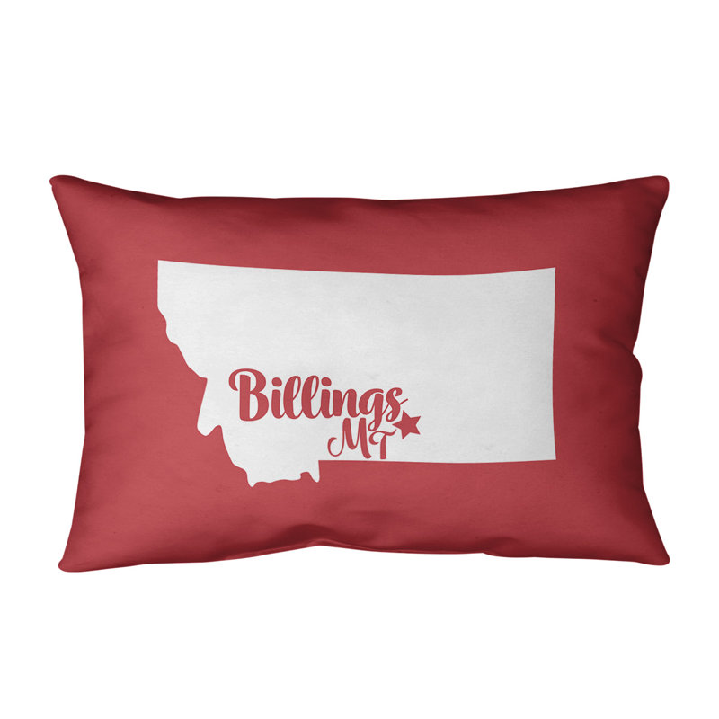 Coussin lombaire intérieur/extérieur, Billings, Rouge