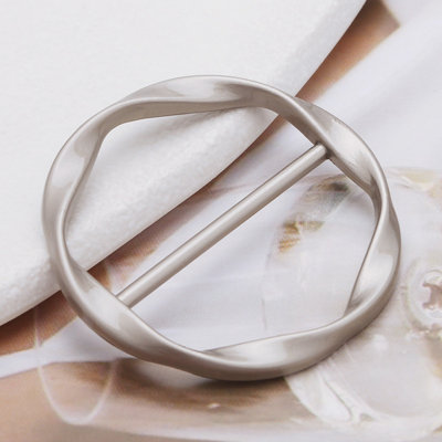 Metal Day Button Fashion Metal Japanese Button-Womens T-shirt Knot Buckle Belt Adjustment Buckle Scarf Buckle 7 Colors Optional All-inclusive Fashion Enhance Cloth