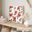 Fleurs rouges et roses, impression non encadrée-121969841