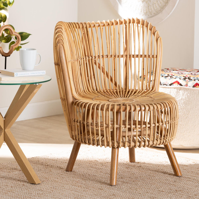 Bekzod 26" Wide Rattan Lounge Chair