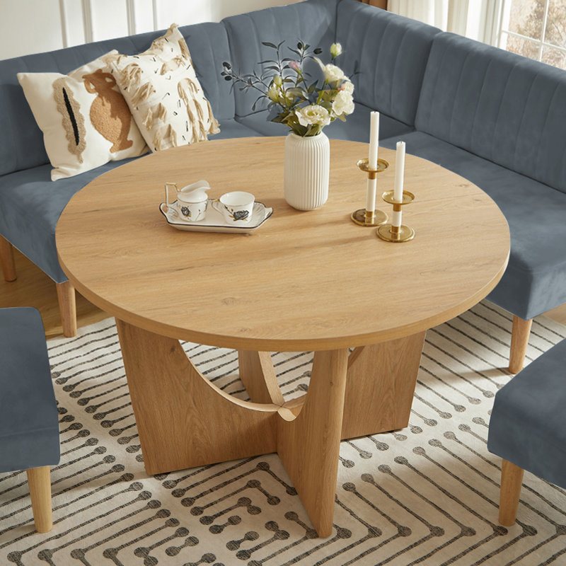 Ensemble de salle à manger 6 pièces avec table et 5 chaises en velours, Yellow, Gris