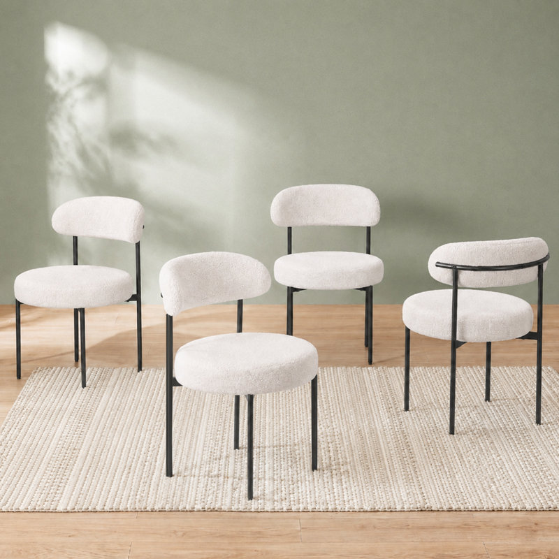 Keerthika Upholstered Dining Chair, Beige