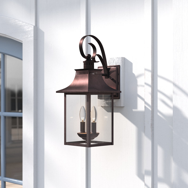 Amarone Steel Wall Light, Copper Bronze