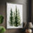Simple Evergreens II Framed Print - Solid Wood-1645794405