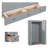 Queen Size Murphy Bed With USB Port, Large Drawer, And Wardrobe/Desk Combo – Versatile Gray Cabinet Bed