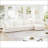 Slipcovered L Shape Sectional Long Sofa Couch-2044287688