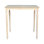 Turned Rubberwood Rectangular Solid Wood Top with Solid Wood Base Dining Table