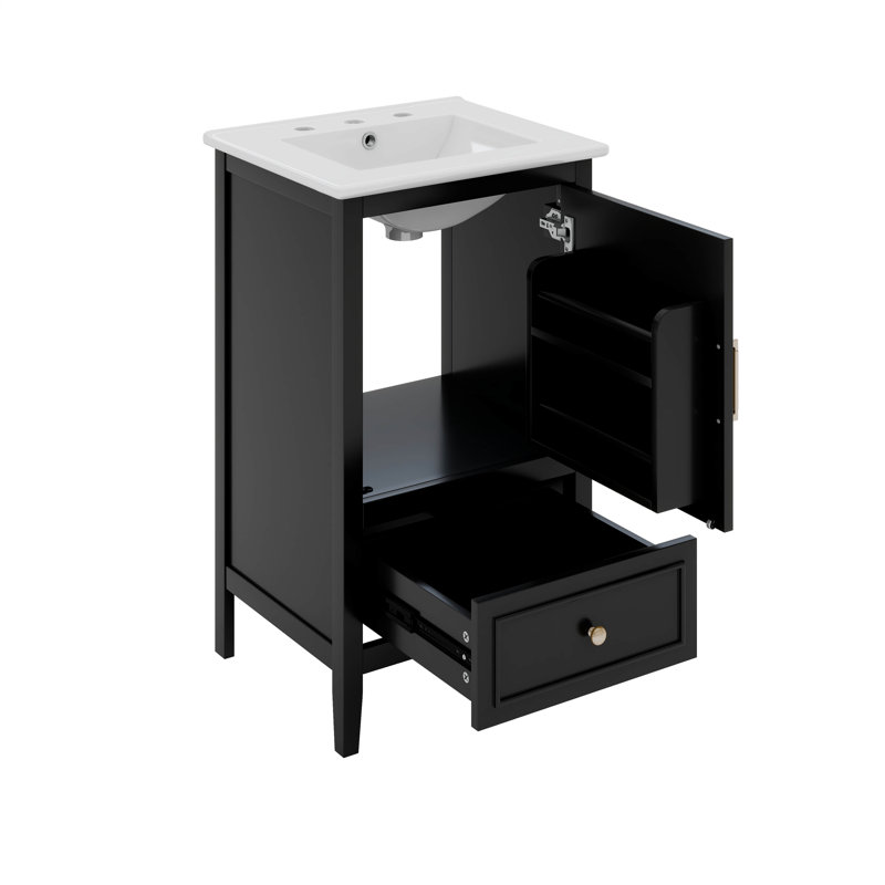 Petit meuble-lavabo de 20 pouces avec lavabo