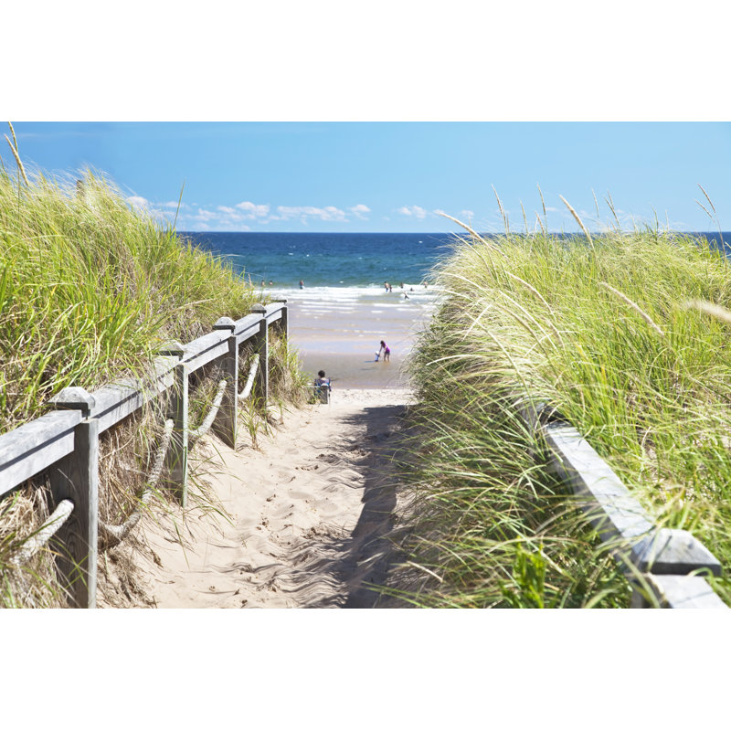 «Beach Path» par Onepony - Photographie sur toile tendue, L 12 po x H 8 po