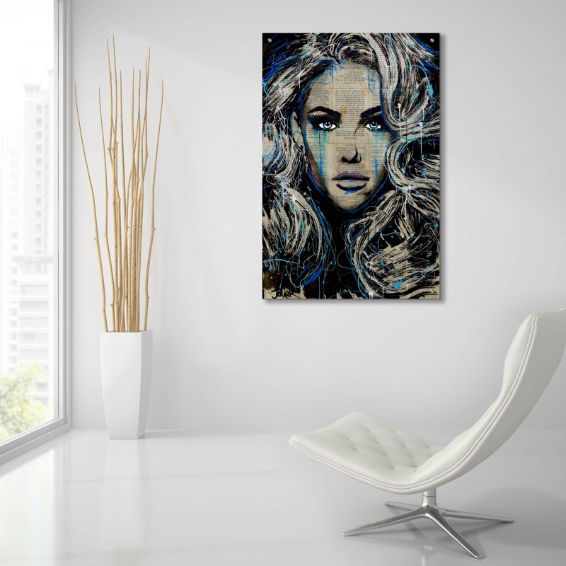 Art mural en verre «Haven» par Loui Jover, H 36 po x l 24 po x P 0,2 po
