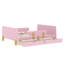 Lit plateforme double avec tiroirs de rangement, cadre de lit en bois massif avec garde-corps, petite tablette et crochets, aucun sommier nécessaire-1519816166-1519816164