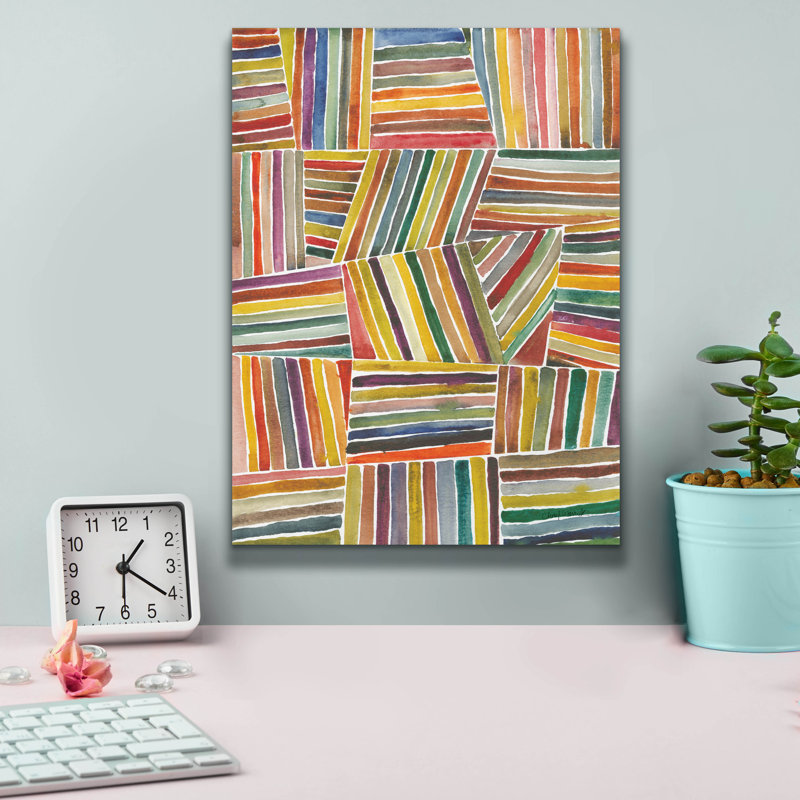  «Stripes 1» par Cheryl Warrick, art mural sur toile