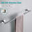 5 - Piece Bathroom Hardware Set with Towel Bar Towel Ring Toilet Paper Holder and Double Towel Hooks-93513375