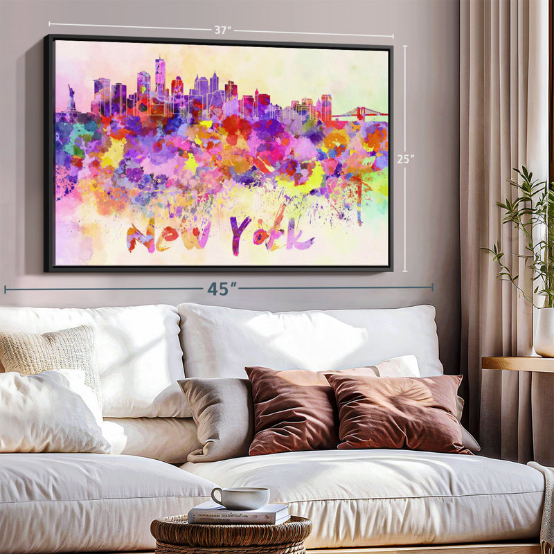«New York City Abstract», H 25 po x l 37 po