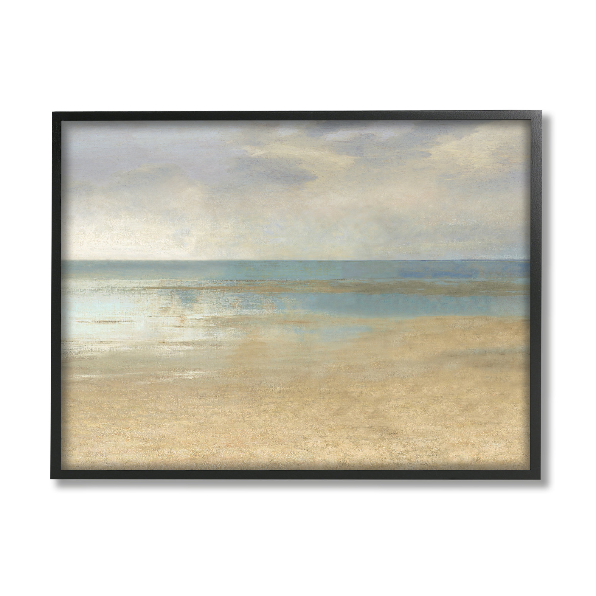 Stupell Industries Coastal Sandy Sunlit Beach by Christy Mckee ...