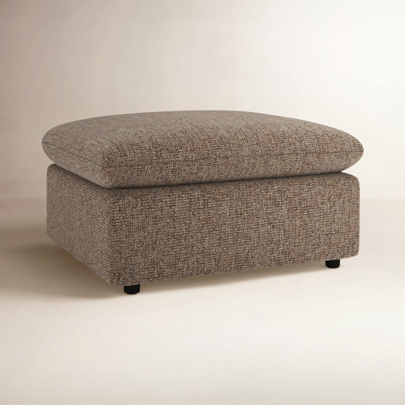 Kallie 38" Ottoman, Valet Coffee Tweed