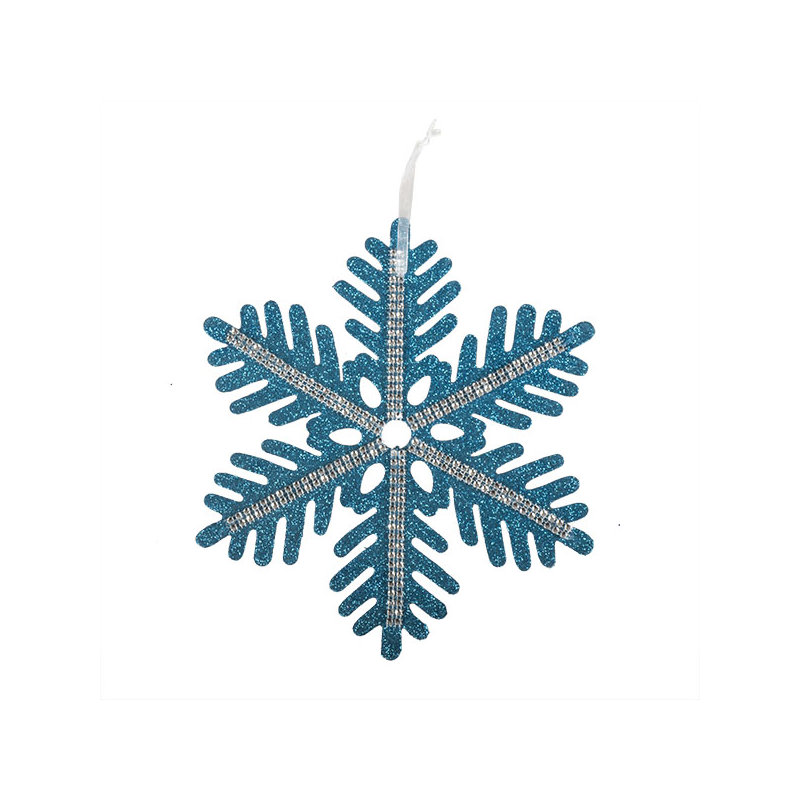 26cm Astrology & Stars Holiday Shaped Ornament, Turquoise