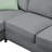 Sectional Sofa Couches, 7 Seats Modular Sectional Sofa With Ottoman L Shape Fabric Sofa Corner Couch Set With 3 Pillows-1882543488
