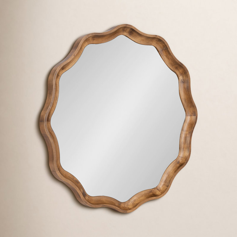 Canonbury Scalloped Mirror, Natural Rustic