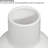 Arlo 8" Reactive Glaze Double Bulb White Ceramic Vase-128904566-128904567