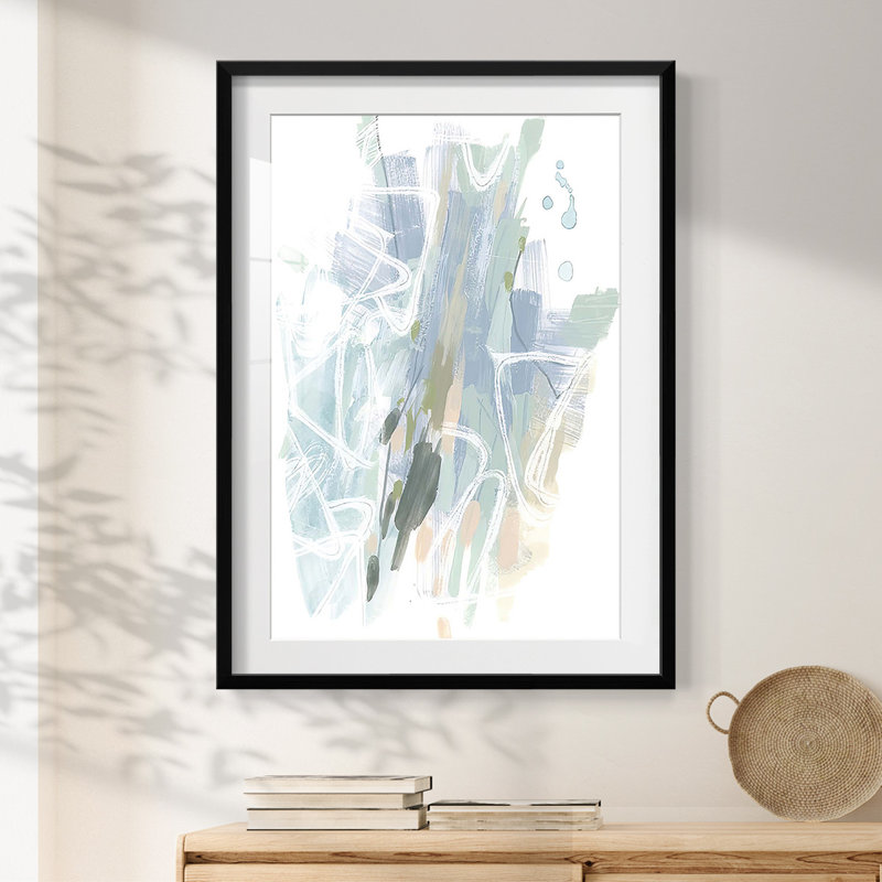 Loop Code II -Framed Print, 28.5" H x 20.5" W, Black