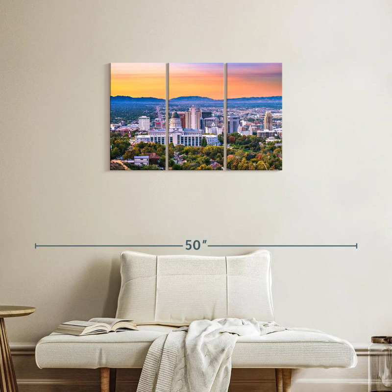 Paysage de camion à Salt Lake City, H 20 po x l 33 po