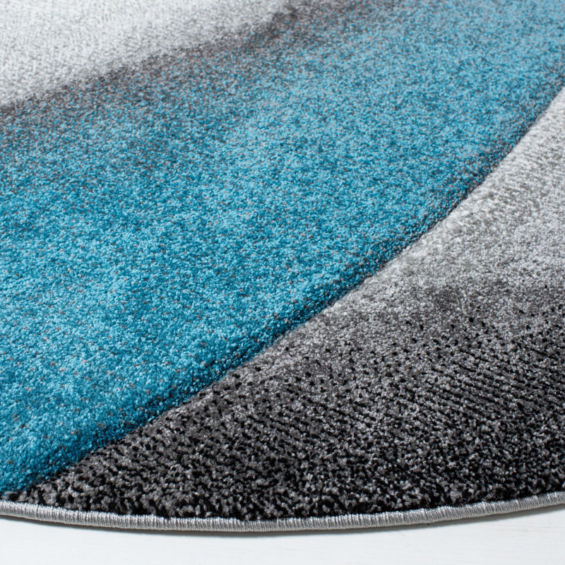 Tapis abstrait performance Towanda, Rond 6 pi 7 po