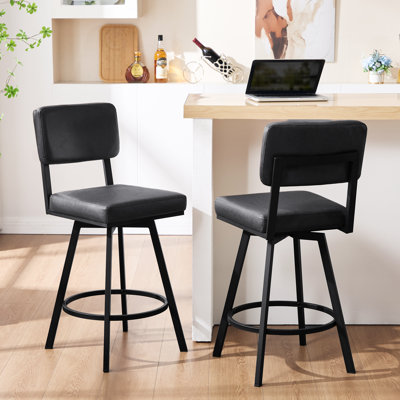 Tabouret de comptoir pivotant de 26,6 po Alonsa