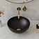 DeerValley Symmetry 13" x 13'' Circular/Round Vitreous Vessel Bathroom Sink