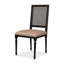 Cane Back Upholstered Dining Chair