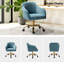 Chaise de travail en velours Adan-851993443