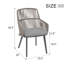 Fauteuils de salle à manger avec coussins-1368987984