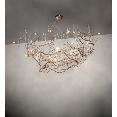 32 - Light Dimmable Geometric Chandelier
