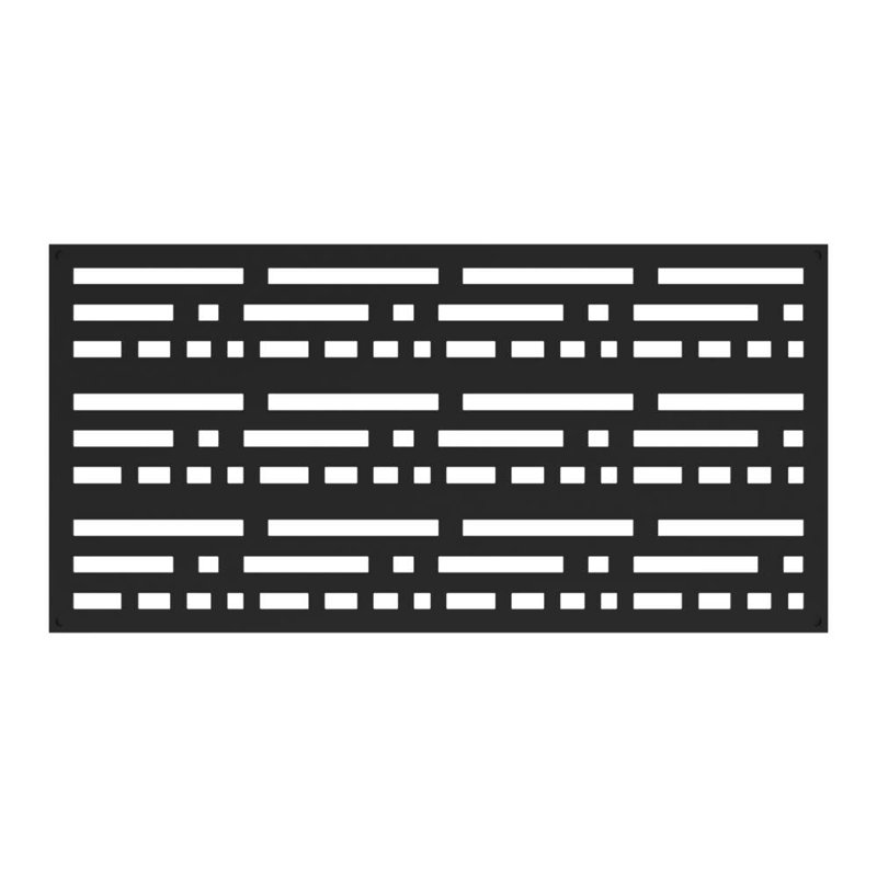 Paravent 2 pi x 4 pi Morse, Noir